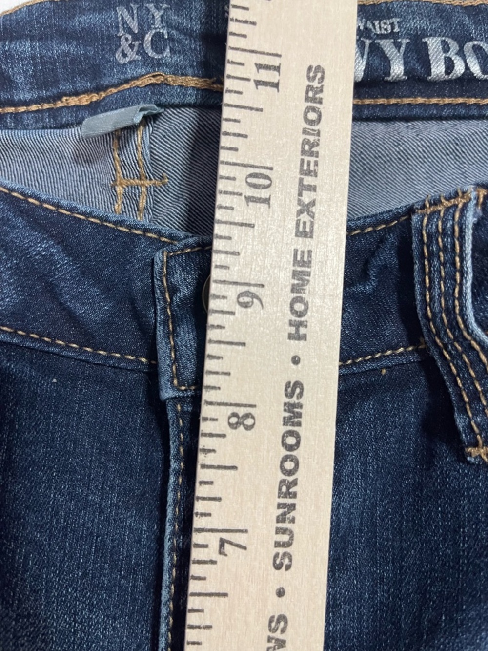 New York & Company CURVY BOOTCUT JEANS size 10 Tall - Picture 7 of 11